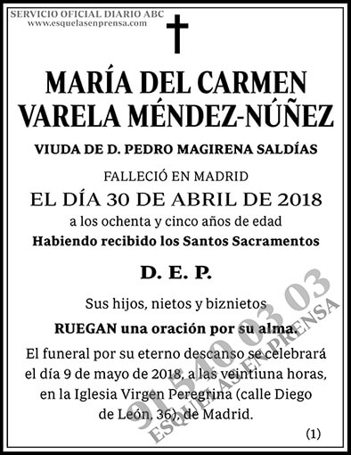 María del Carmen Varela Méndez-Núñez